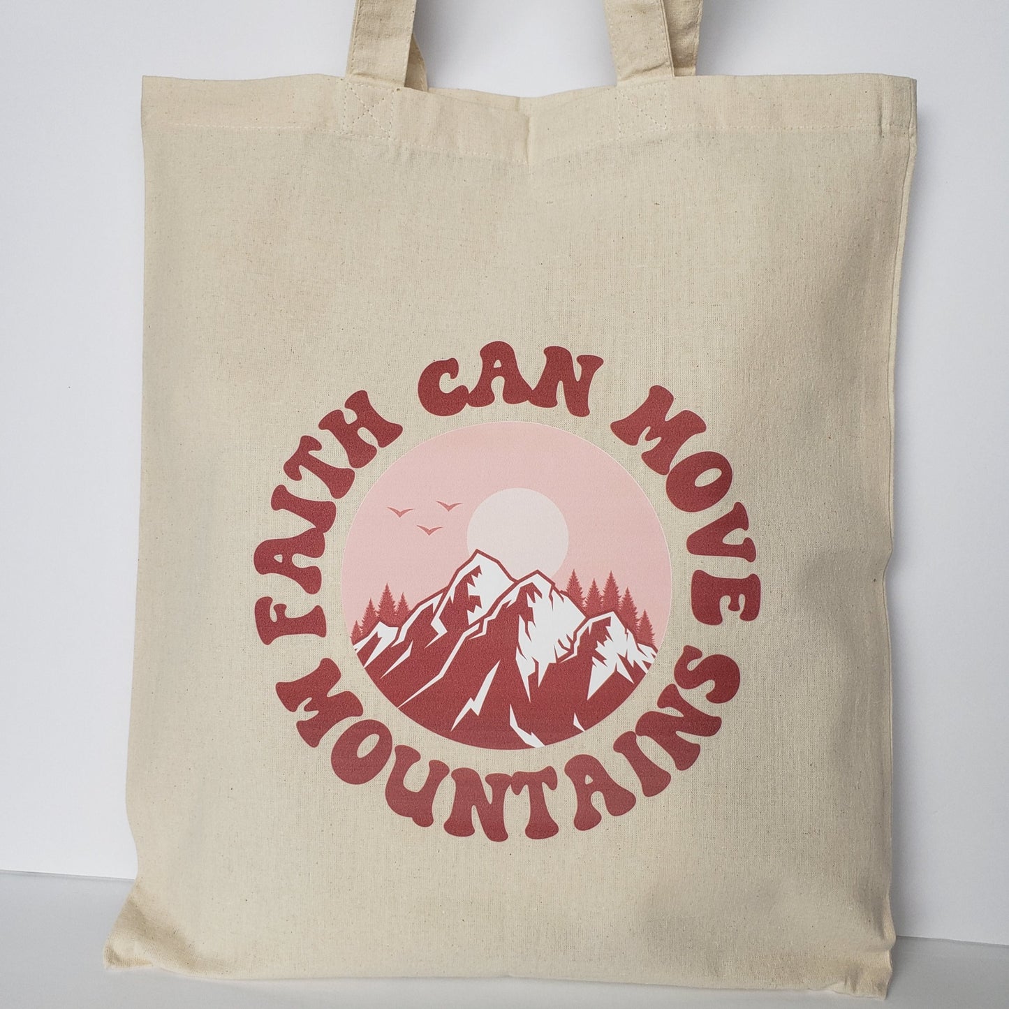 Canvas - Faith Can Move Mountains Tote