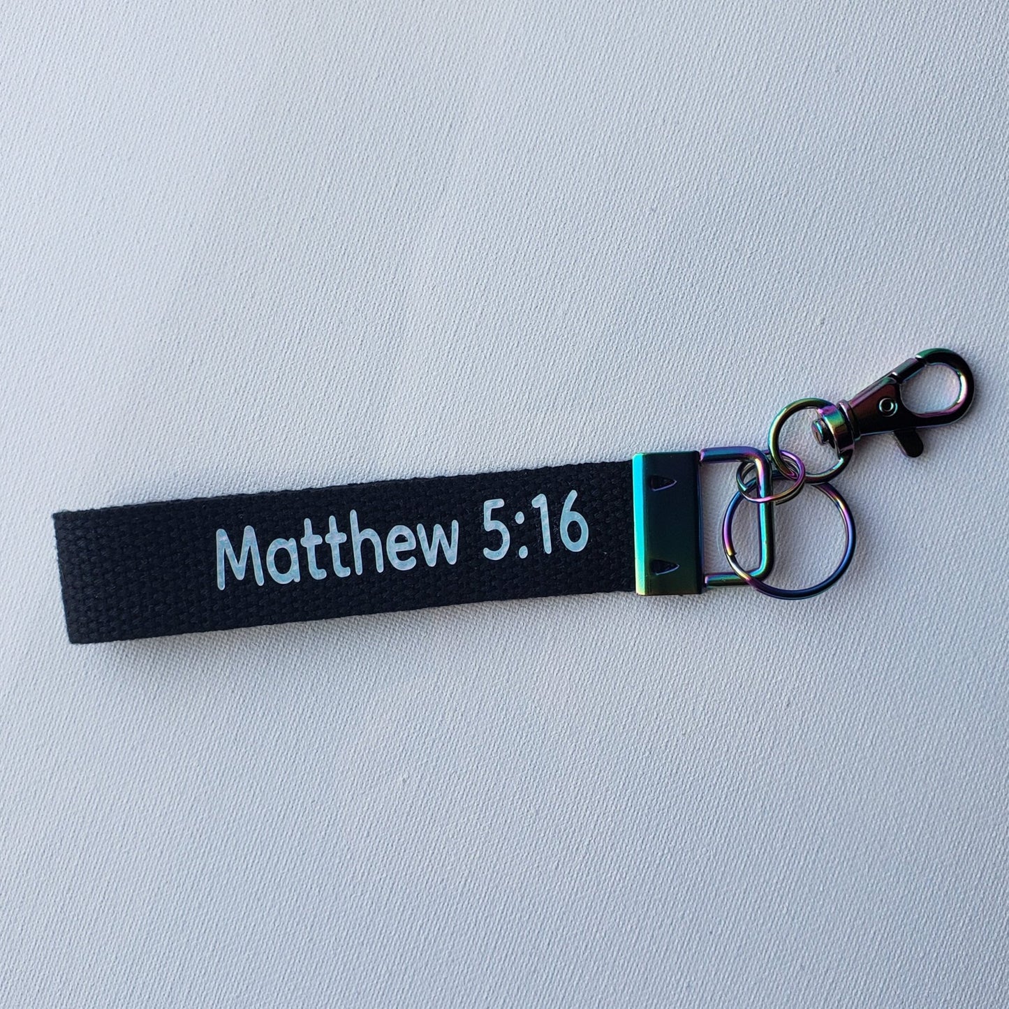 Let Your Light Shine Holographic Keychain Wristlet