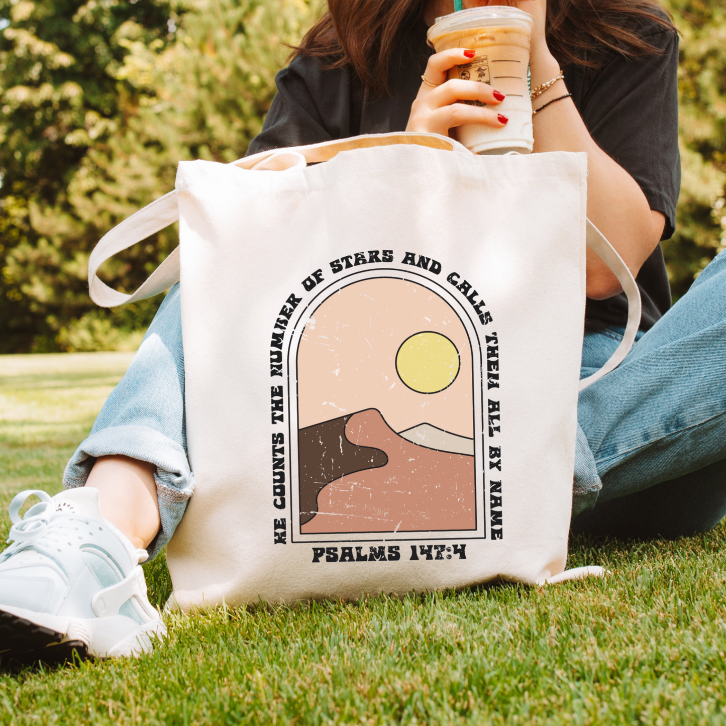 Canvas - Psalms 147:4 Tote