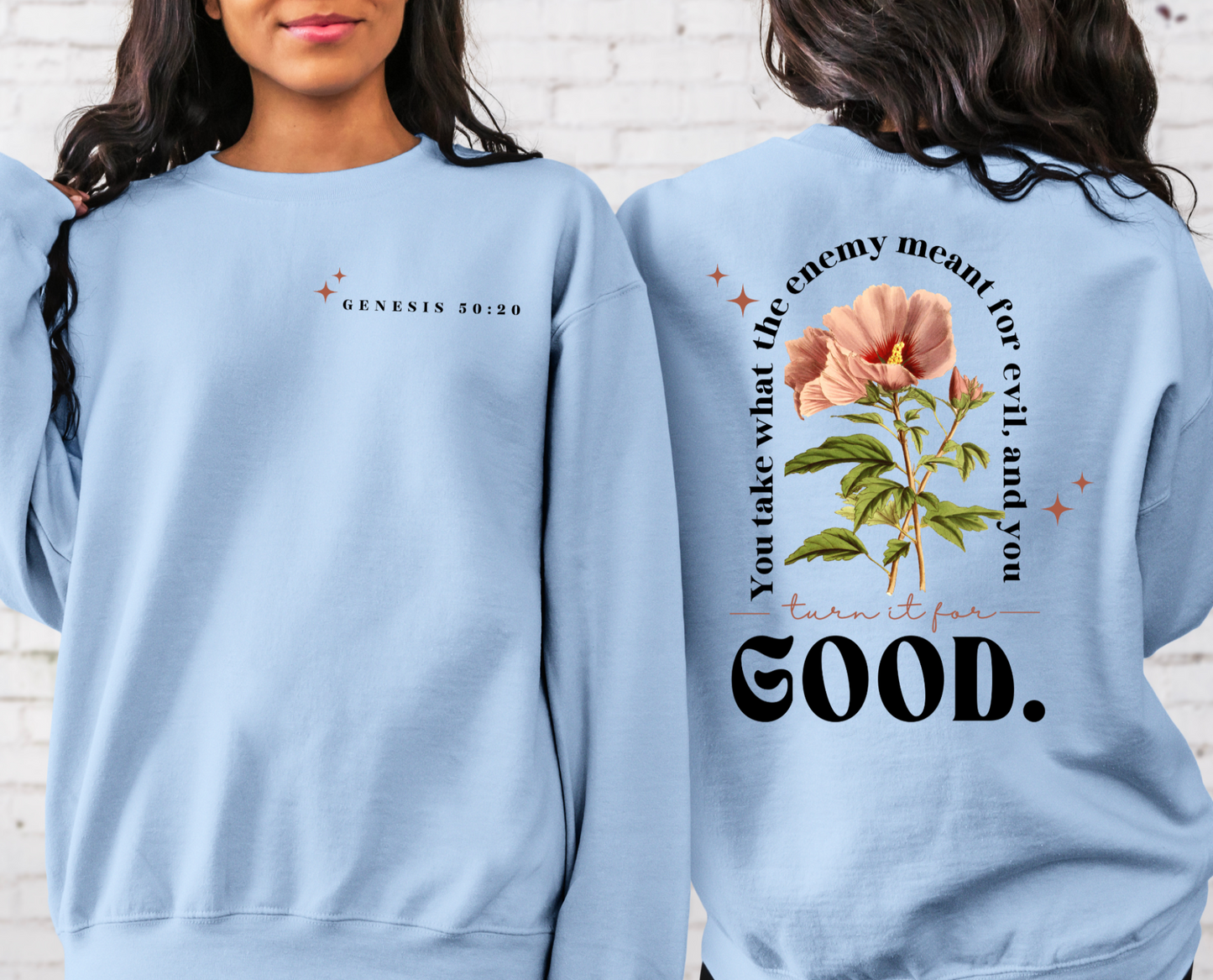 Bible Verse Crewneck Genesis 50:20