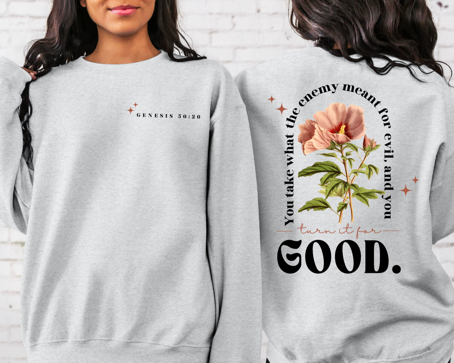 Bible Verse Crewneck Genesis 50:20