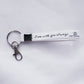 Bible Verse Keychain With Silver Clip