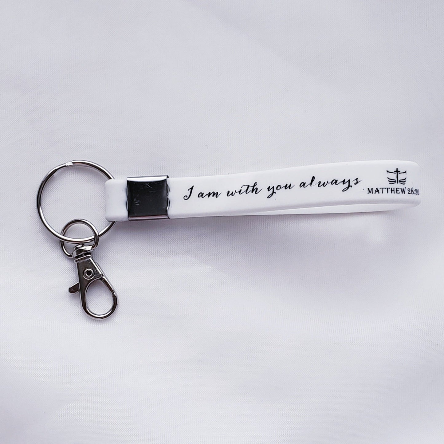 Bible Verse Keychain With Silver Clip (BULK)