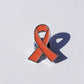 Orange Awareness Ribbon Pin