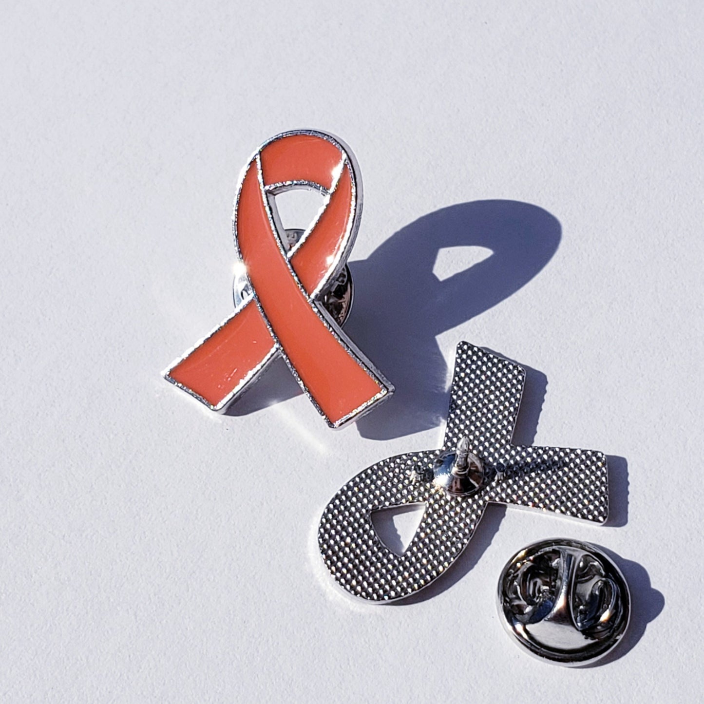 Orange Awareness Ribbon Pin