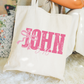 John 3:16 Coquette Aesthetic Canvas Tote Bag