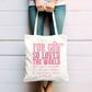 John 3:16 Pink Bow Tote Bag
