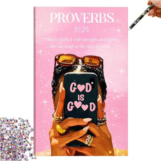 Galentine’s Day D.I.Y. Christian Bedazzle Kit – Proverbs 31:25