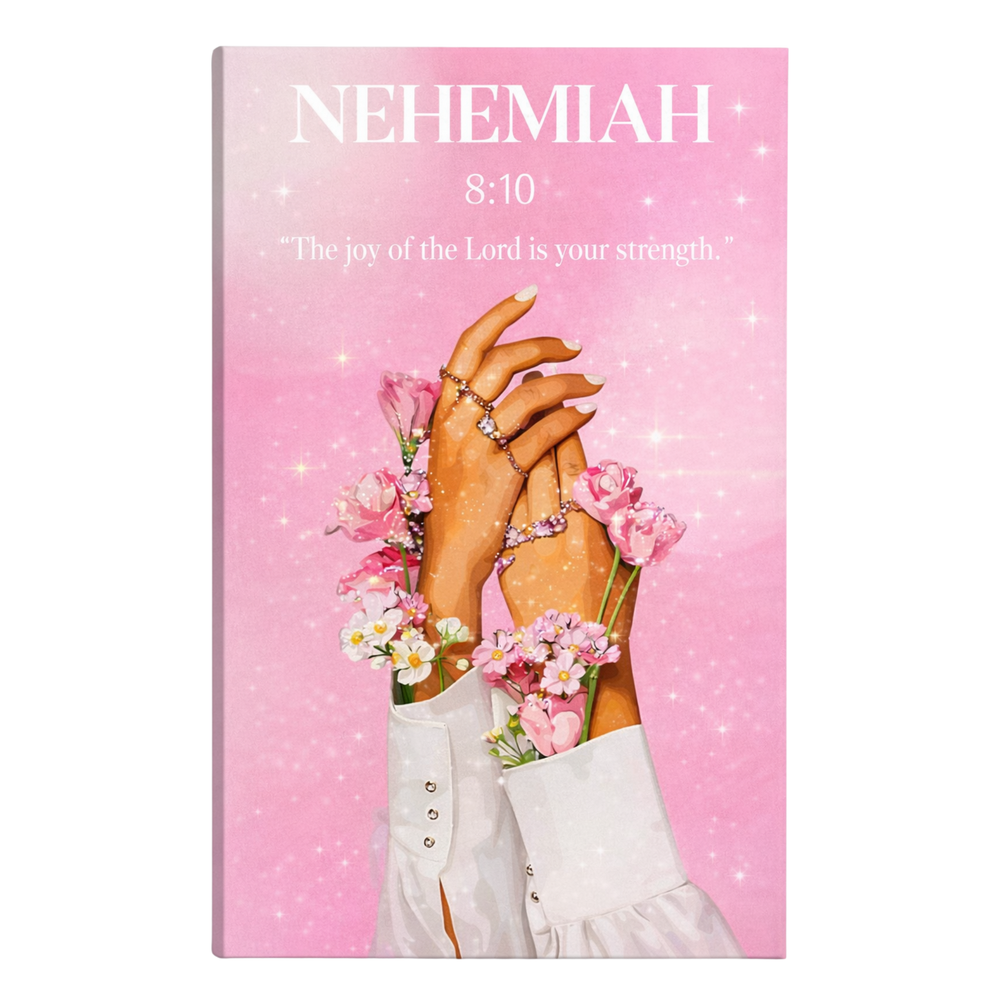 Galentine’s Day D.I.Y. Christian Bedazzle Kit – Nehemiah 8:10