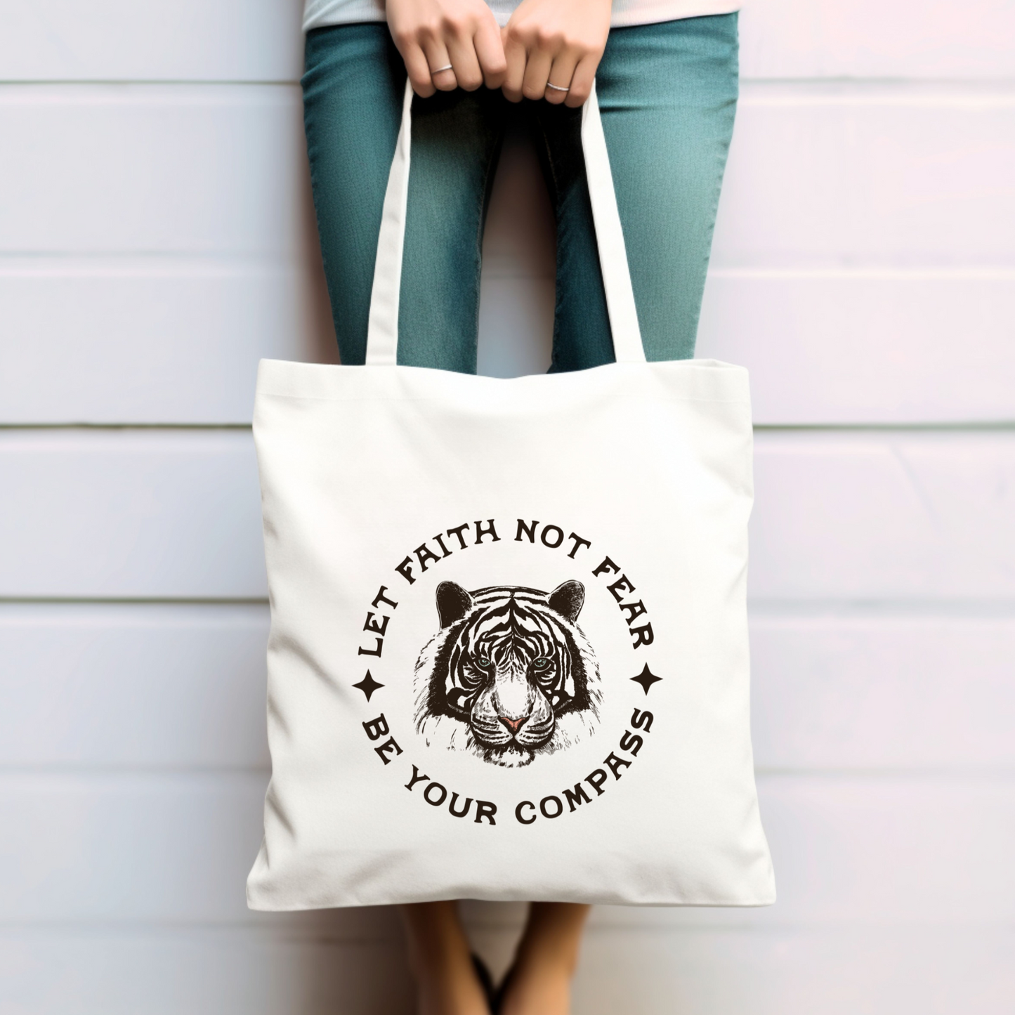 Canvas -Let Faith not Fear Tote