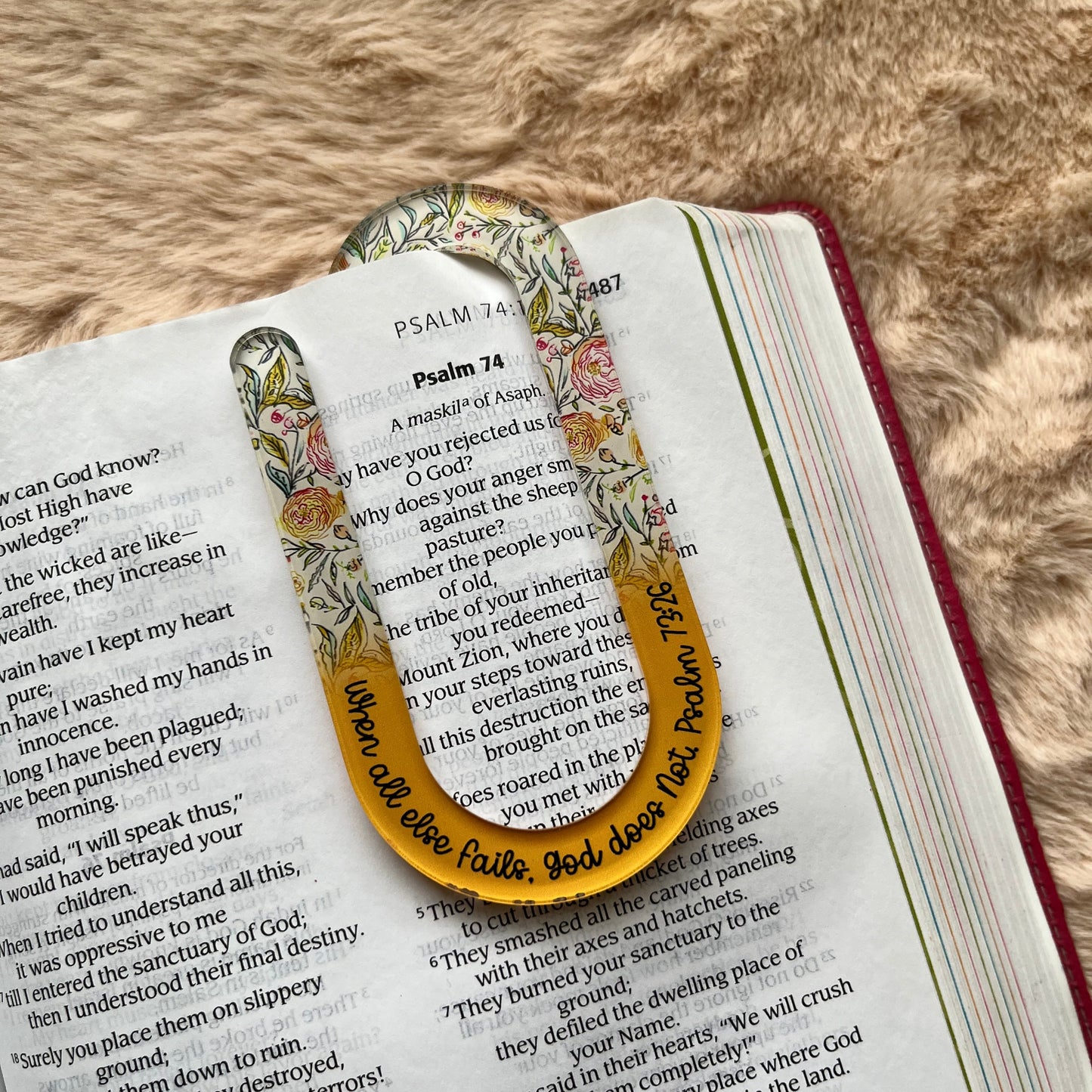 Jumbo Bible Verse Acrylic Paper Clip