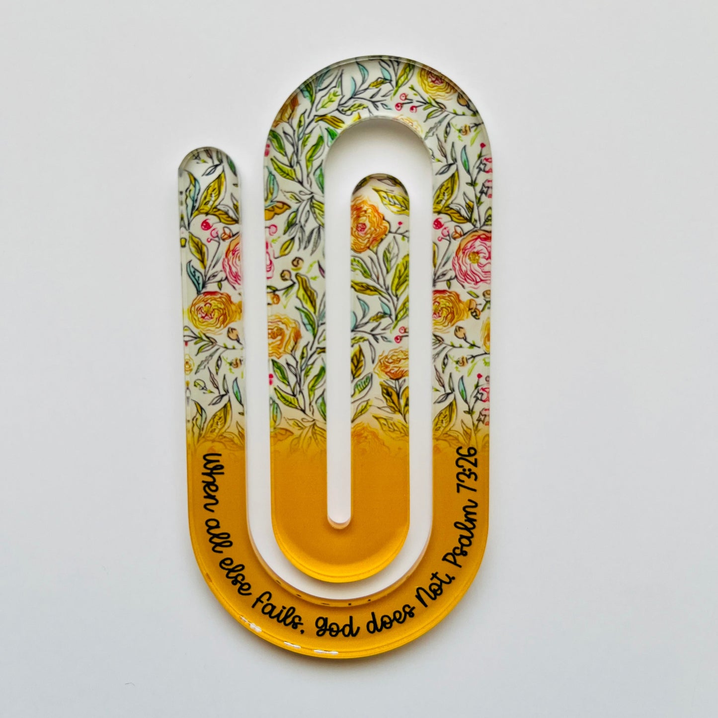 Jumbo Bible Verse Acrylic Paper Clip