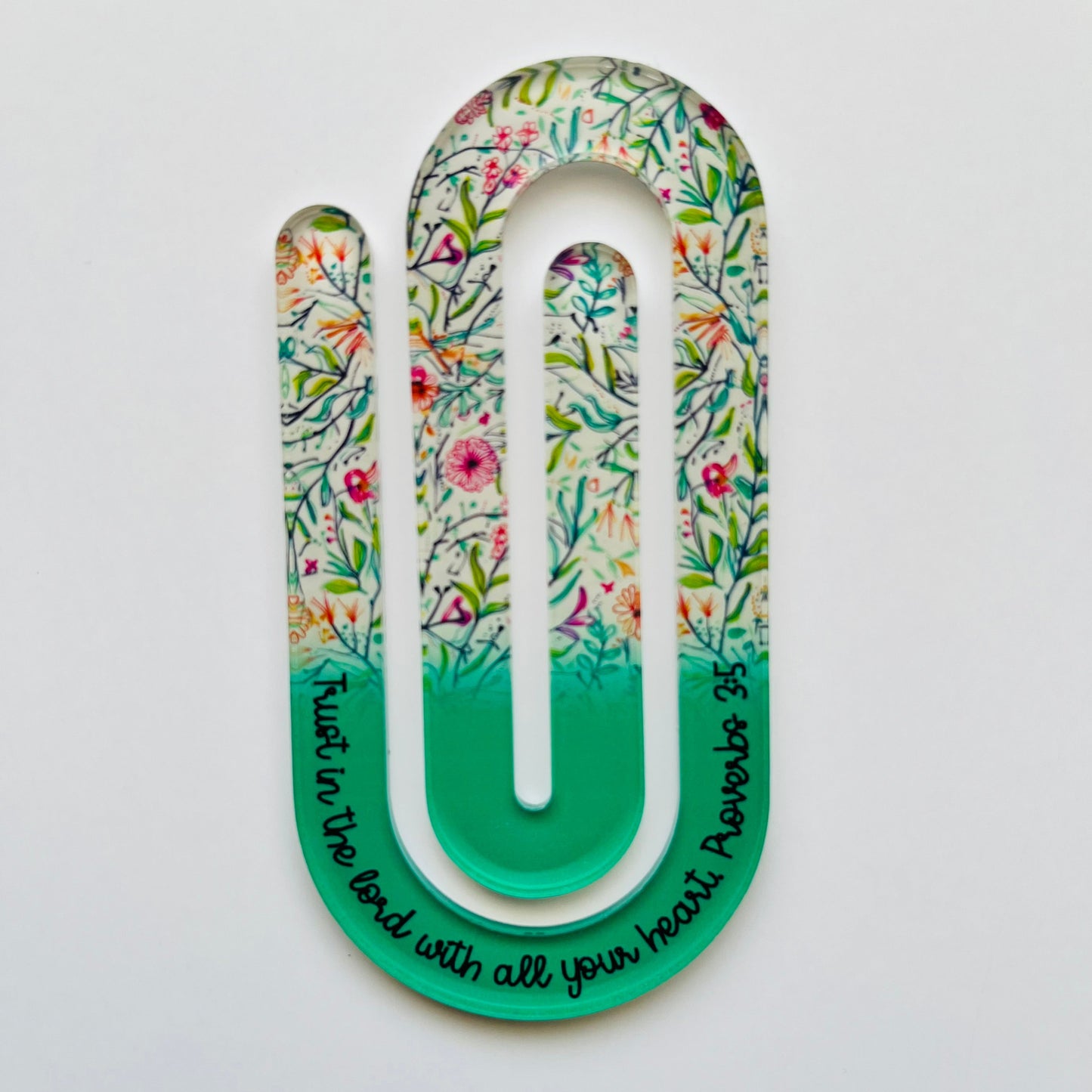 Jumbo Bible Verse Acrylic Paper Clip