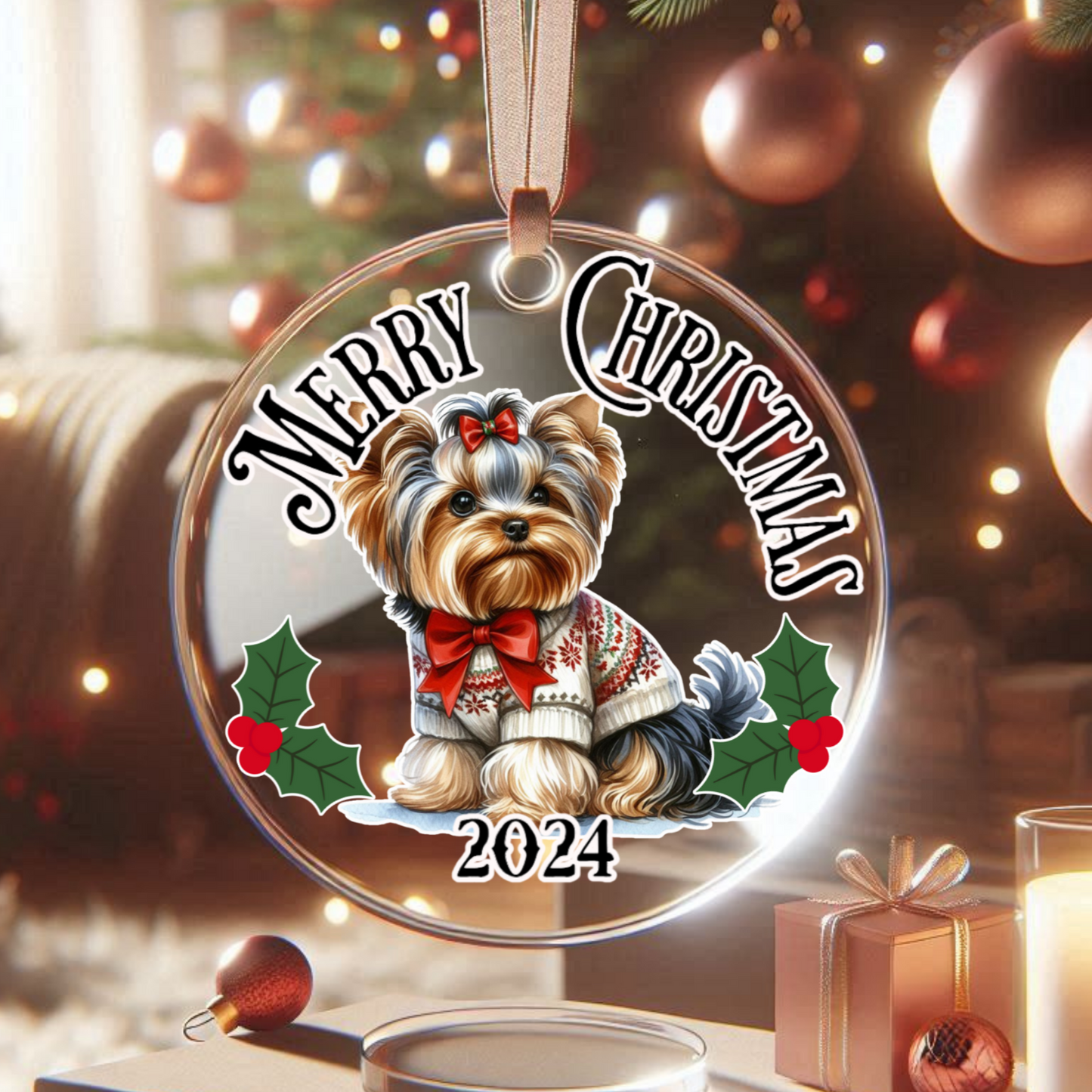 Custom Pet Christmas Ornament