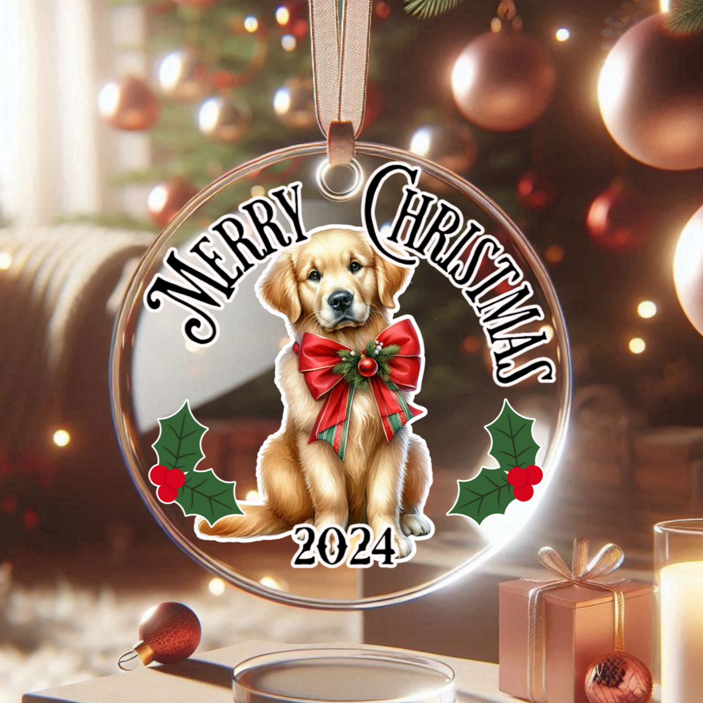 Custom Pet Christmas Ornament