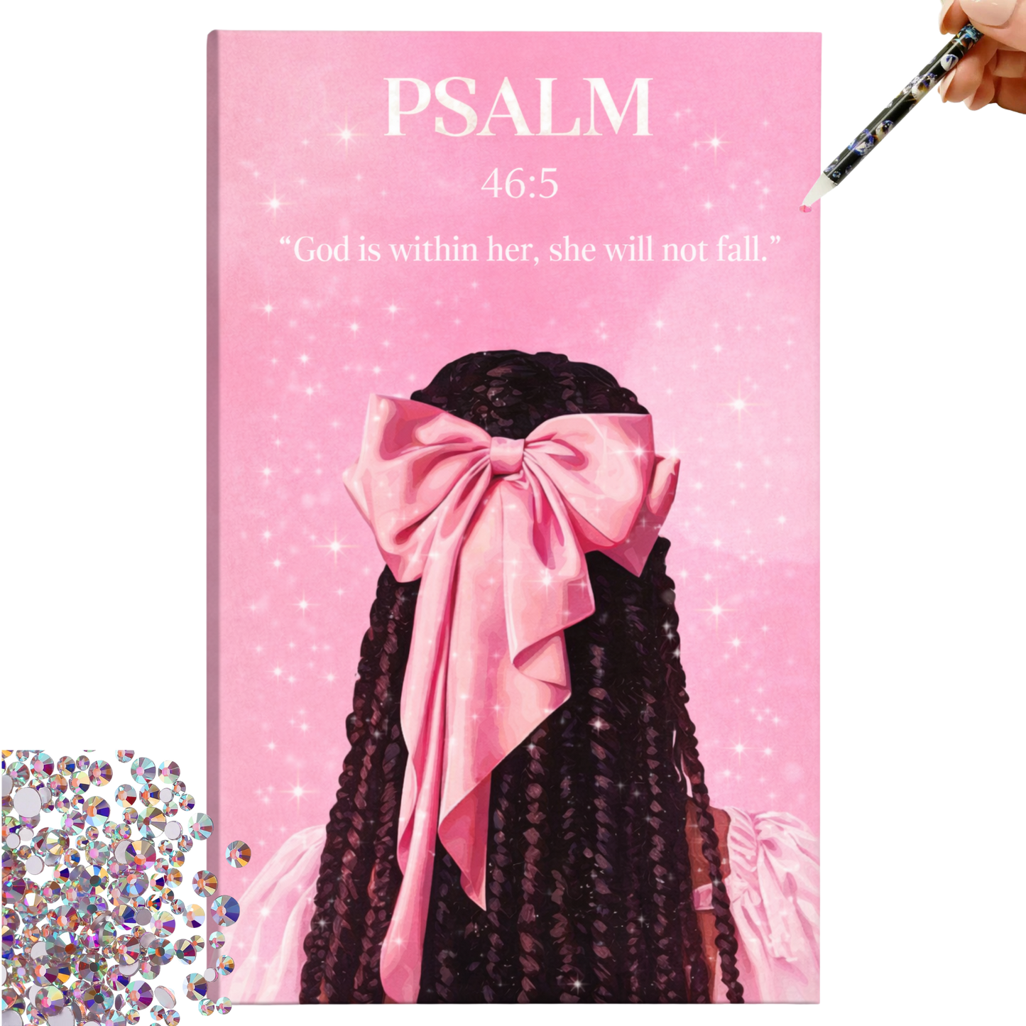 Galentine’s Day D.I.Y. Christian Bedazzle Kit – Psalm 46:5