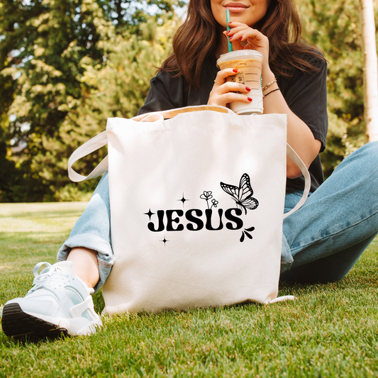 Canvas - There Was Jesus Tote