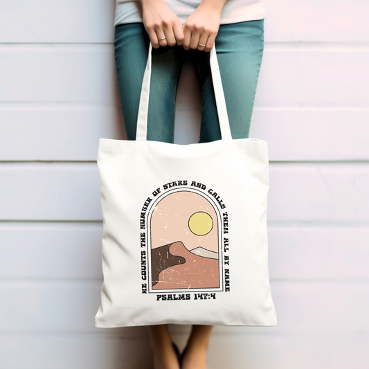 Canvas - Psalms 147:4 Tote