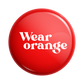 Wear Orange Red Pin Button