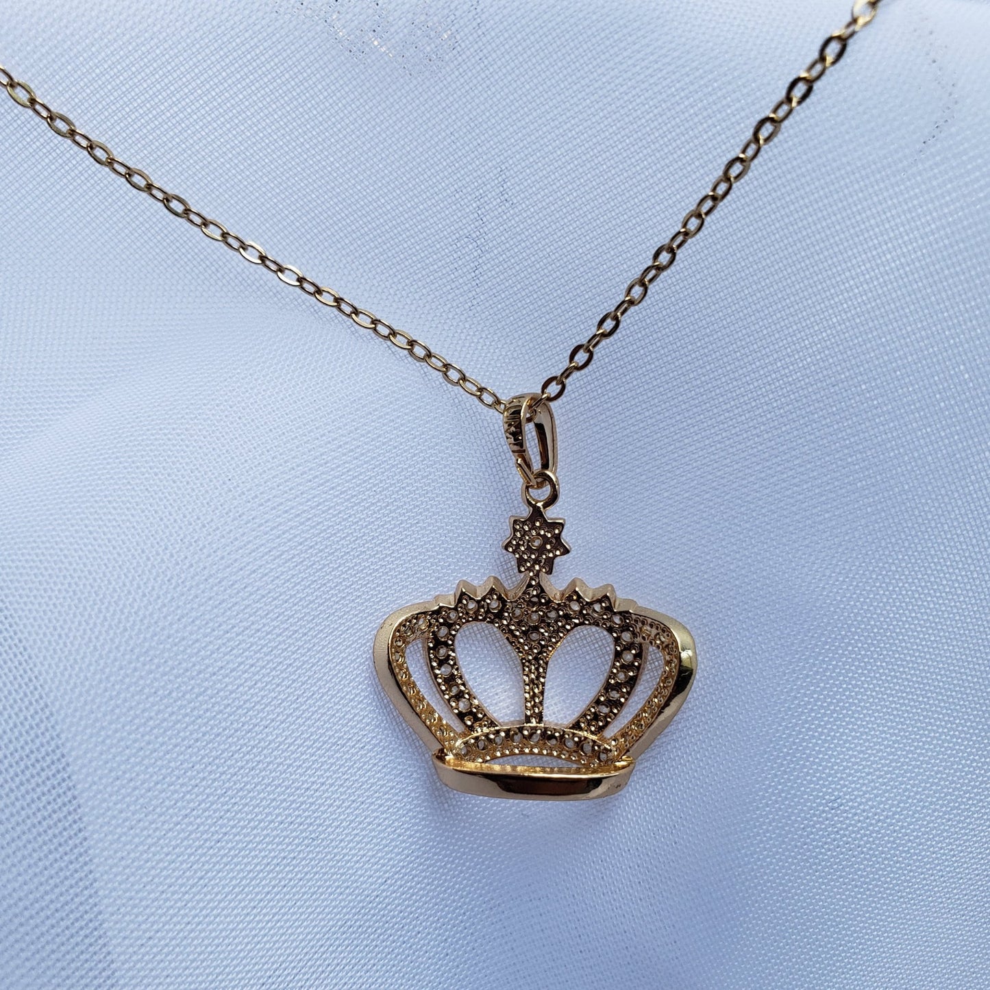 Royal Crown 10K Gold-Plated Tarnish-Free Necklace
